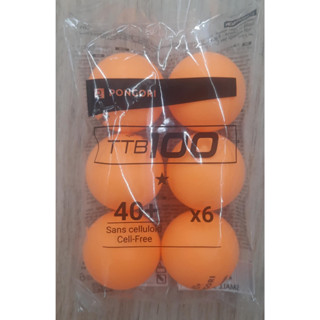 6 入桌球TTB 100 1* 40－橘色(✅️蝦皮免運活動)