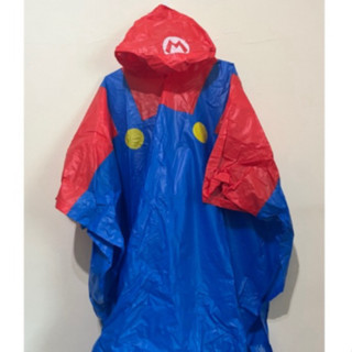 兒童可愛雨衣斗篷式雨衣成人150公分造型雨衣USJ 超級任天堂世界 MARIO 雨衣｜大阪環球影城限定