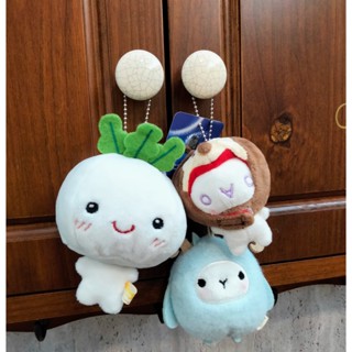 小版絨毛娃娃/吊飾娃娃(白,藍,咖啡色/三件一組)/娃娃(粉膚色含吊環,綠灰色無吊環/兩件一組)/可愛/個人風格/禮物