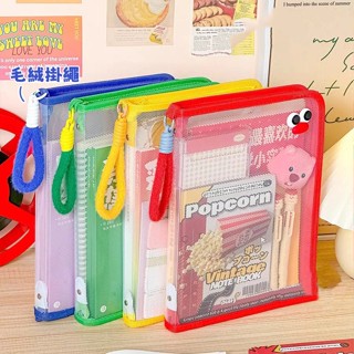🌸臺灣發貨🌸品質超好！手提A4文件袋 內建夾板 高顏值加厚 透明大容量 拉鏈收納袋 書本收納袋 試卷收納袋 資料分類袋
