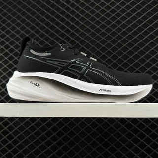 Asics GEL-NIMBUS 26 跑步鞋 黑白色 1011B796-001