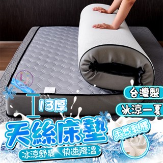【免運】臺灣製造🚀舒爽透氣💯 天絲床墊 13公分 涼感墊 乳膠床墊 5尺 床墊 單人 雙人床墊 涼感床墊 涼墊 榻榻米