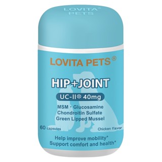 lovita pets 愛維他 寵物關節舒活膠囊(60顆) 貓狗關節保健 寵物uc2 msm 葡萄糖胺 鯊魚軟骨素