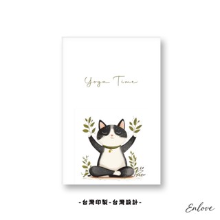 [ENLOVE] |臺灣製作| 瑜珈貓 北歐裝飾掛畫 無框畫 文青風木框掛畫 餐廳客廳 壁掛裝飾 禮物 小孩房 民宿
