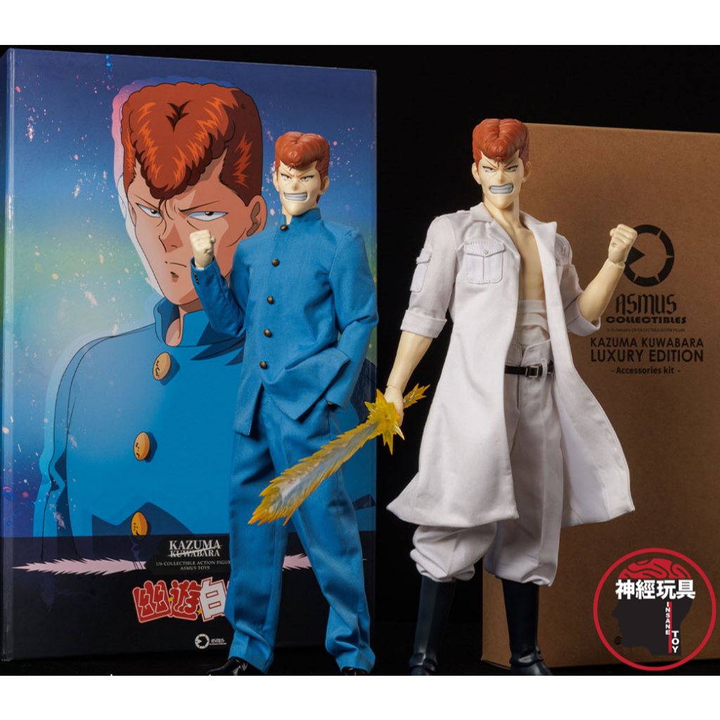 【神經玩具】現貨 Asmus Toys 幽遊白書 1/6 桑原和真 雙人組 豪華版 12吋 YUYU004LUX