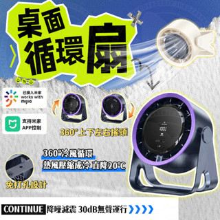 🚀臺中出貨✨ 桌面循環扇 冷風電風扇 小型電風扇 米家小風扇 桌面風扇 宿舍風扇 家用風扇 行動式風扇 usb風扇 風扇