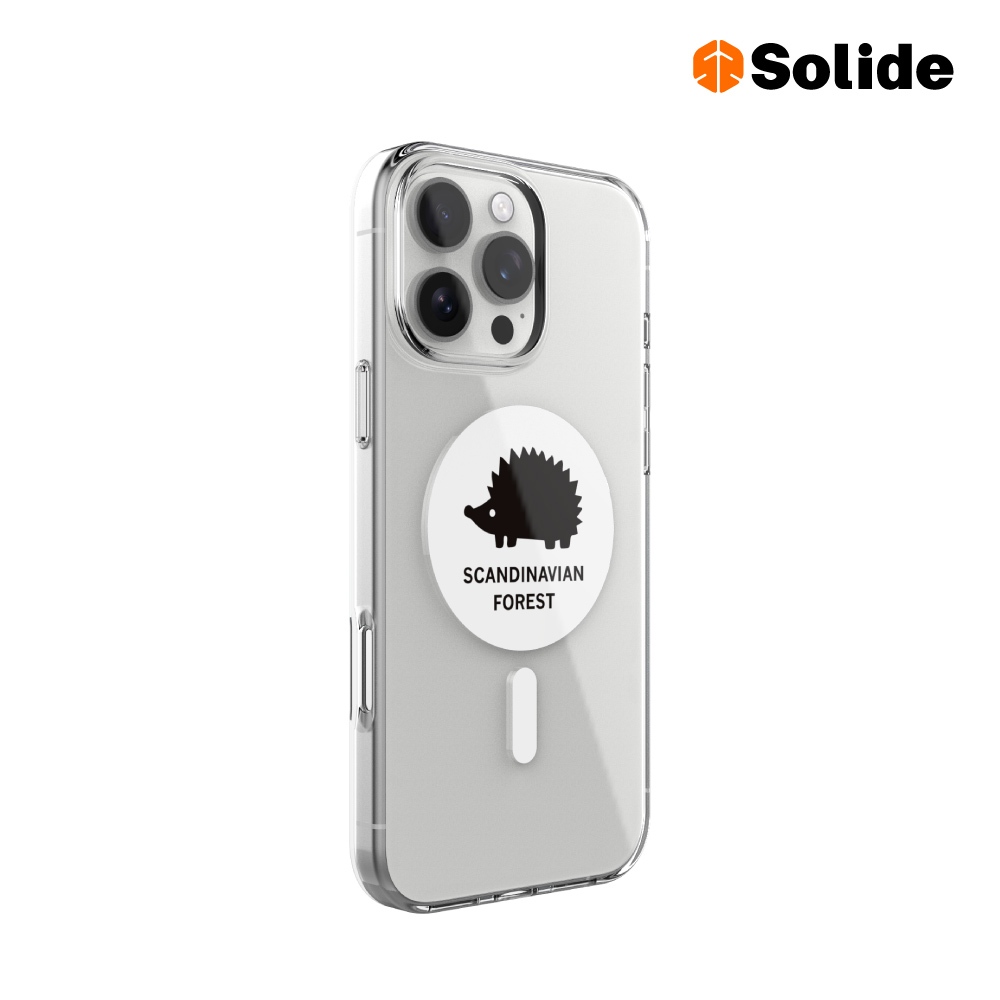 solide 索力得 iPhone 16Pro / ProMax 磁吸手機殼 北歐小刺蝟正版授權磁吸保護殼 亞瑟3C生活