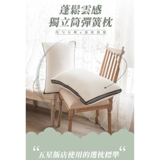 ［二手僅試躺］伯尼寢具/枕頭/3D釋壓獨立筒枕(臺灣製)