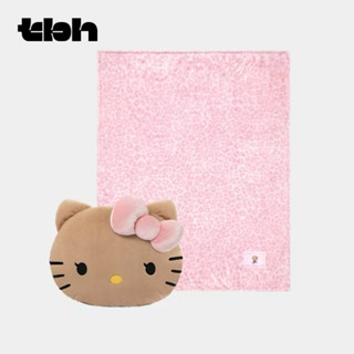 保證真品Hello Kitty二合一法蘭絨暖香毯/抱枕車載抱枕毯