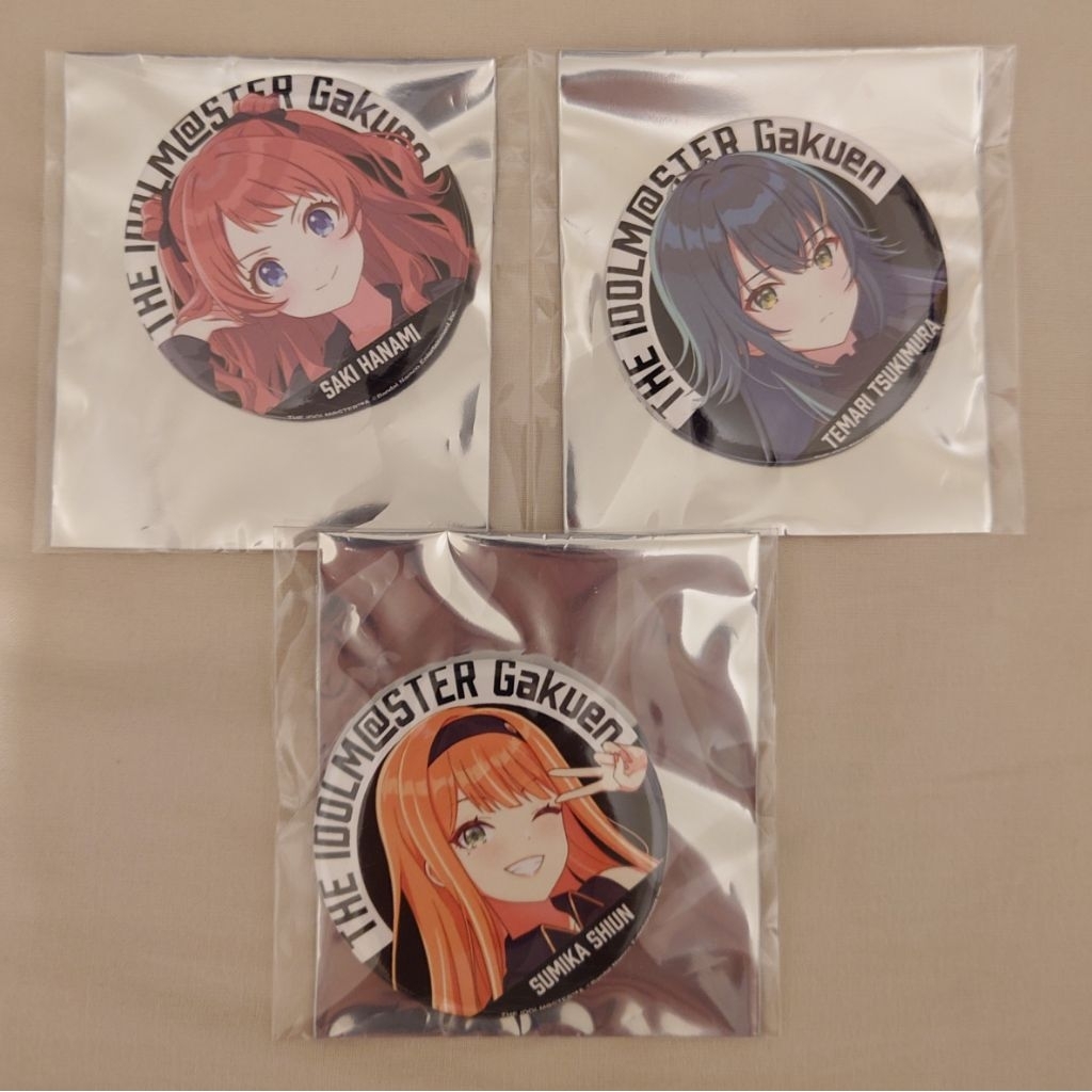 學園偶像大師 学マス ZOZOTOWN 徽章（花海咲季/月村手毬/紫雲清夏）
