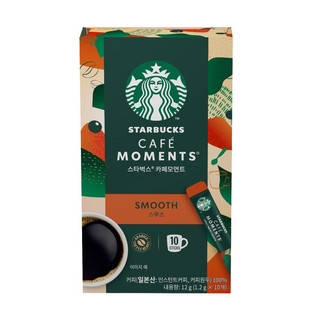 STARBUCKS 星巴克 Cafe Moments即溶香滑咖啡粉隨手包, 1.2g 即溶淺焙咖啡粉隨手包