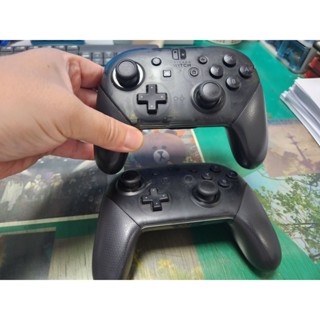 switch二手周邊-原廠pro手把 黑色