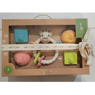 <全新商品>Sophie La Girafe Collection So Pure法國蘇菲長頸鹿固齒器幾何玩具早教禮盒組