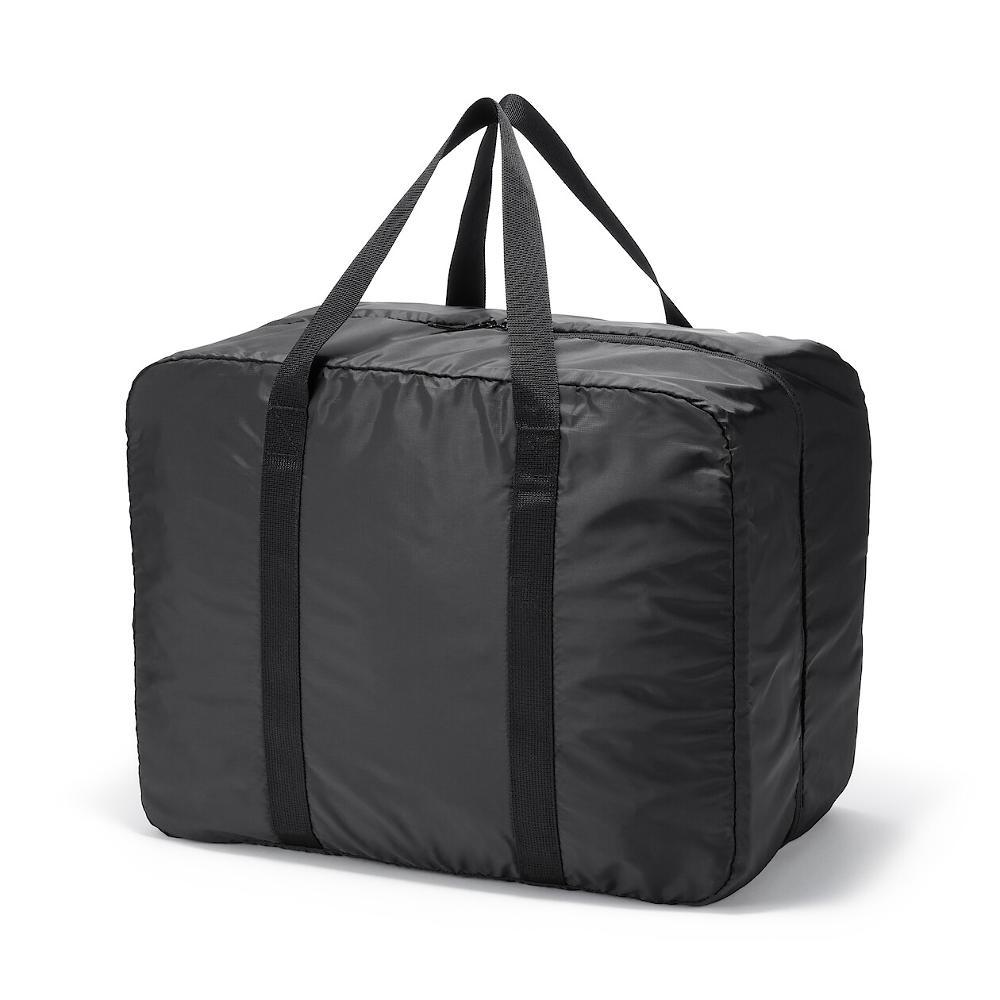 全新 MUJI 無印良品 可折疊 撥水加工 橫型 波士頓包 75L 黑色 手提袋 隨身包 摺疊包 袋子 手提袋