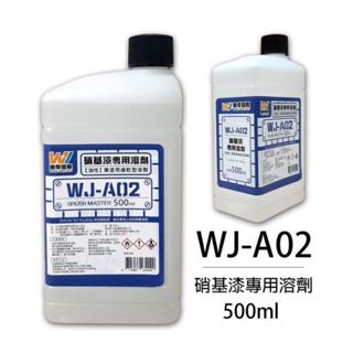 Wang Jung WJ-A02 硝基漆專用溶劑(中) 500ml 東海模型