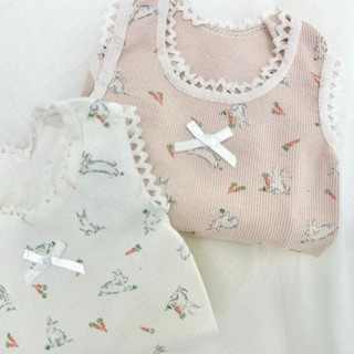 OOPET ♡ 現貨｜韓國 蕾絲滾邊兔兔背心 S-2XL｜韓國品牌 韓國寵物服飾 寵物衣服 狗狗衣服 貓咪衣服
