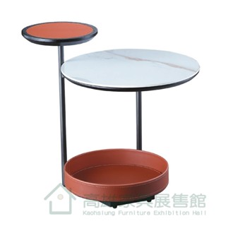 *安德盧設款巖板小圓幾／小茶几／邊幾／休閒桌／咖啡桌／洽談桌／簡約風／簡約風／現代風／設計師最愛QY333-7-114