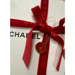 CHANEL 香奈兒緞帶/包裝材料/文具/紙袋/紅色愛心軟呢