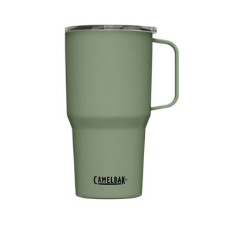 【美國CamelBak】710ml Tall Mug 不鏽鋼日用保溫馬克杯(保冰) 灰綠/ CB2746301071
