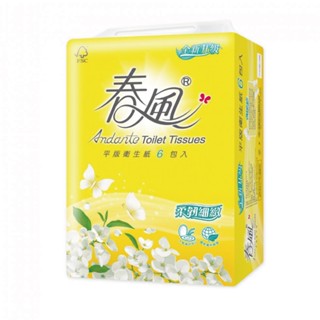 春風 平版衛生紙 300張 x 6包【家樂福】