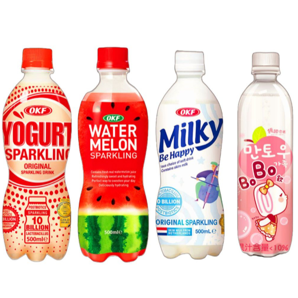 卡恰 饅頭家族 BoBo飲 水蜜桃風味 500ml 氣泡水 韓國 OKF 氣泡飲 優格/ 乳酸