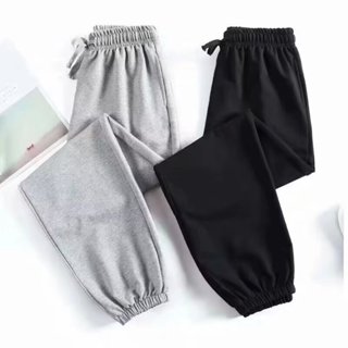 【超級特惠二件裝】限時新款上線 男士褲子春秋夏季潮流百搭休閑純色新款運動褲寬松束腳衛褲男 縮口長褲 男生運動褲 休閒