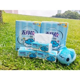 五月花 新柔韌 連續抽取式衛生紙 咖波聯名版 100抽 20包/箱 【1單最多20包】★可湊399免運費★