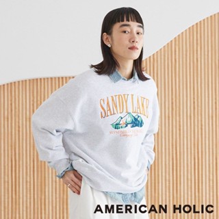 AMERICAN HOLIC 刺繡圖騰寬版休閒上衣(0H000027000)