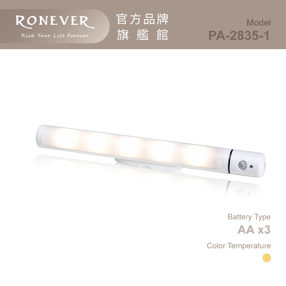 RONEVER PA-2835-1 / LED感應式磁吸壁燈-暖光 萬聖節 氛圍燈飾