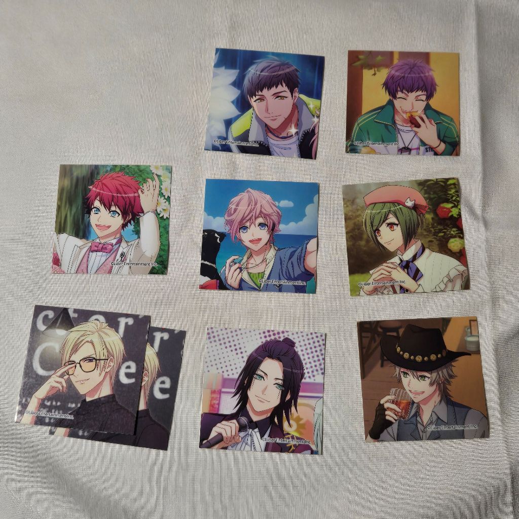 A3! 滿開劇場 夏組 秋組 方形貼紙9張set不拆 現貨 周邊【H2502755】