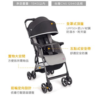 附雨罩 Joie 奇哥 Fluri™ 輕便手推車 秒縮車 秒收嬰兒 手推車 嬰兒車 嬰兒推車 高景觀推車