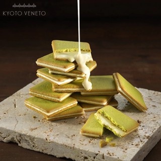 《日本代購》現貨+預購 京都日本KYOTO VENETO 抹茶芝士夾心餅宇治抹茶 起司白巧貓舌夾心餅乾 日本伴手禮