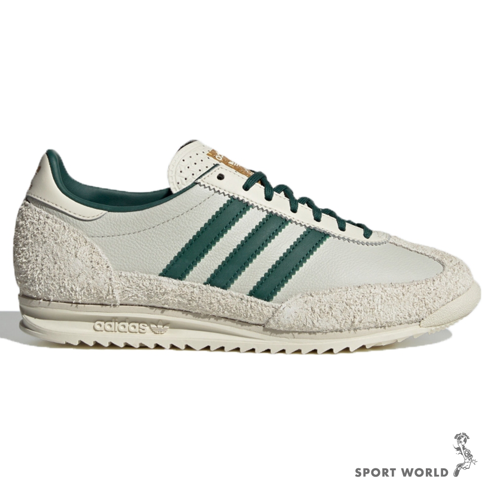 Adidas 休閒鞋 女鞋 麂皮 拼接 復古 SL 72 OG 米綠【運動世界】IF1940