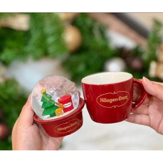 哈根達斯 咖啡杯 水晶球 聖誕派對 Haagen Dazs’免運