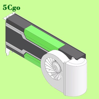 5Cgo.【含稅】適用於英偉達tesla M40 P40 P100 V100顯示卡顯示卡全套風扇渦輪散熱器改裝可客製化