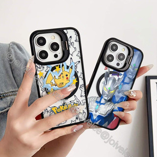 皮卡丘磁吸手機殼 超人磁吸手機殼蘋果14plus磁吸殼 iPhone11 12 13 14 15 16Promax手機殼