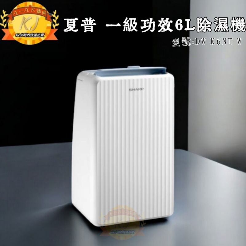 🈺️（台灣現貨）可開立統編！SHARP夏普、一級能效6公升高效除濕機(DW-K6NT-W)、套房辦公送禮佳節過年