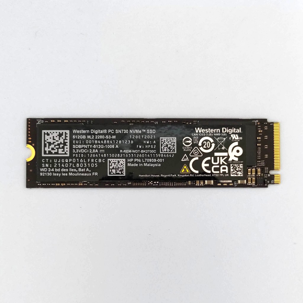 WD M.2 SSD PC SN730 SN810 512GB