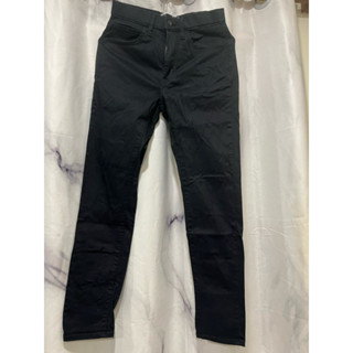 Uniqlo男裝 長褲 牛仔褲 黑色藍色深藍色28腰