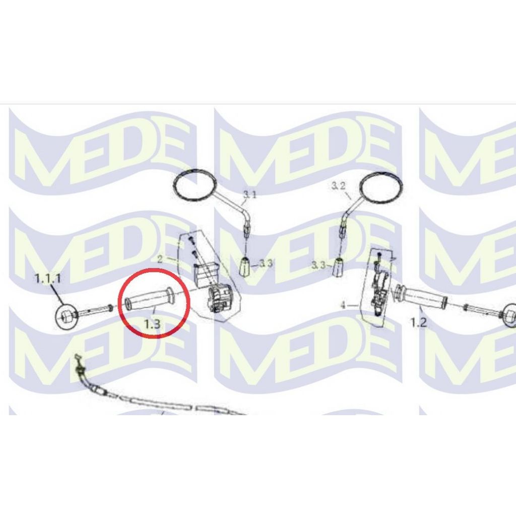 ~MEDE~ Gpx popz 125 原廠零件 右握把 左握把 右轉把