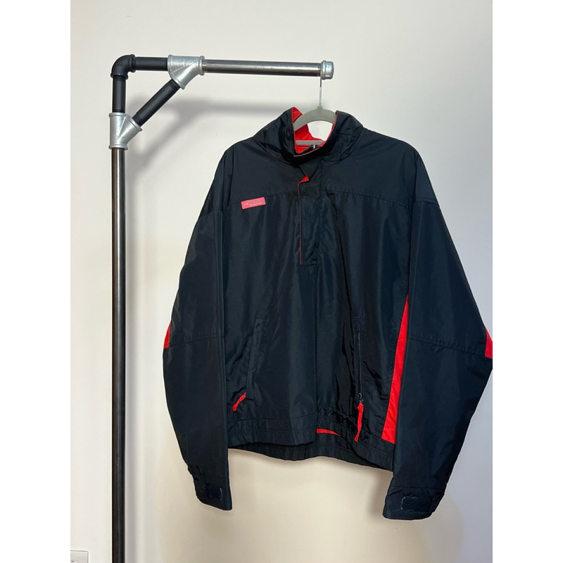 【龐滂古著】COLUMBIA 90S BUGAGOO 黑底 紅邊 衝鋒衣 568