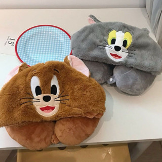 [ 7retime ］湯姆貓與傑利鼠連帽U型枕 Tom&Jerry連帽U型枕 護頸枕✨