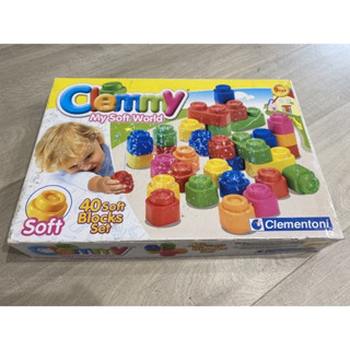 二手 玩具 正版 義大利 Clemmy 幼兒軟質積木 安全無毒 軟積木 大積木 40PCS