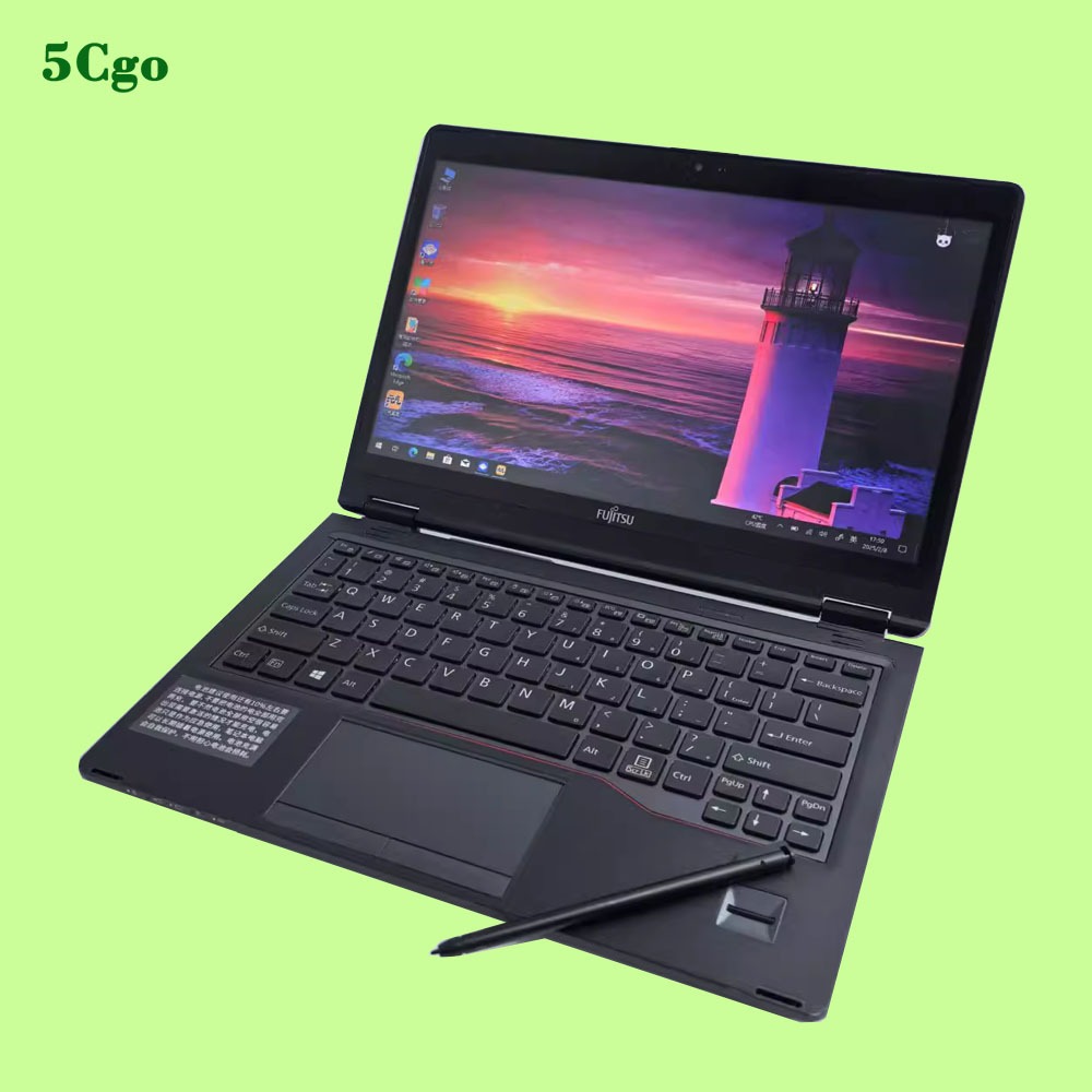 5Cgo.原廠Fujitsu/富士通 P728 P727 i5-8代7代輕薄便攜12.5吋PC二合一觸控翻轉折疊筆電電腦