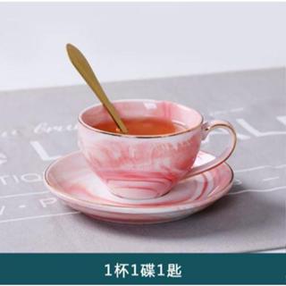 咖啡杯 陶瓷咖啡杯 馬克杯 英式茶杯 下午茶杯具 咖啡杯組 140ml 咖啡杯盤組 歐式咖啡杯 奢華咖啡杯 玫瑰金咖啡杯