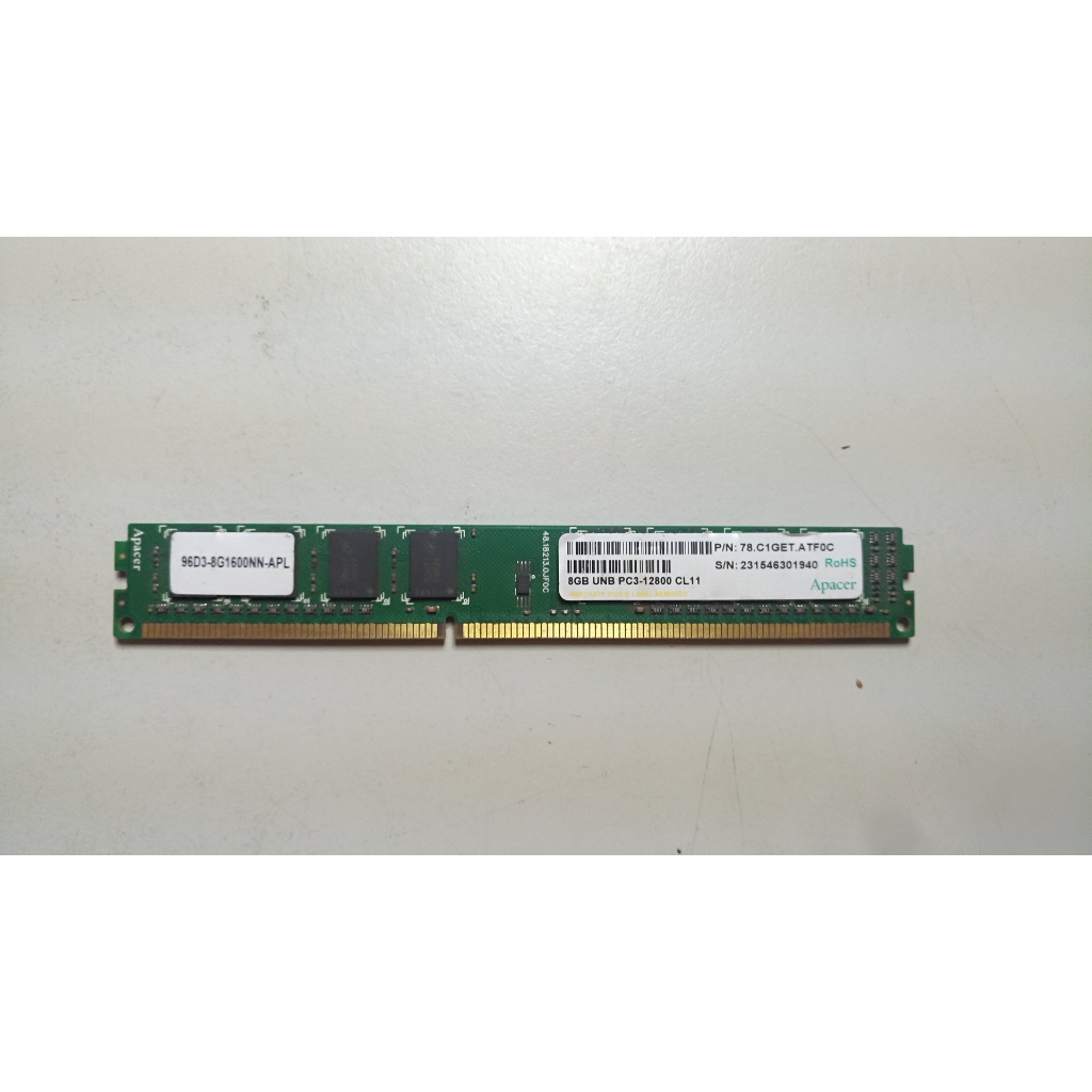 知飾家 二手良品 宇瞻 DDR3 12800 8GB 記憶體