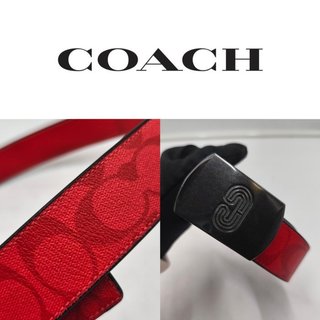 二手真品 COACH LOGO皮帶 Q328