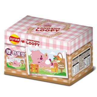 Lay's 樂事樂連連洋芋片ZANMANG LOOPY春遊野餐墊歡樂箱180g 新品上市 限量(超取限2)
