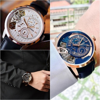 Fossil Townsman 雙時區功能 時尚質感機械錶 44MM 【Watch On-line Store 】