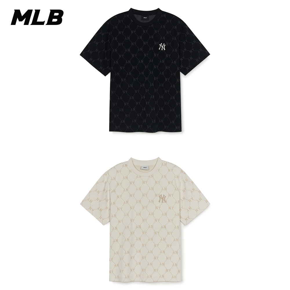 MLB 短袖T恤 Monogram系列 紐約洋基隊 (3ATSM0153-兩款任選)【官方旗艦店】